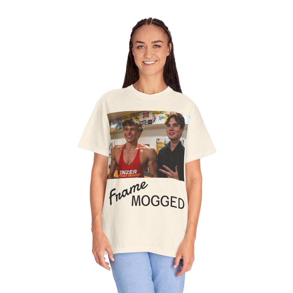 Frame Mogged T-Shirt — Meme Photo Graphic Tee