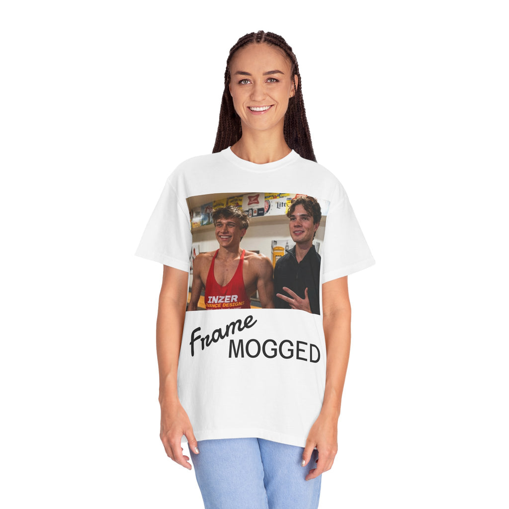 Frame Mogged T-Shirt — Meme Photo Graphic Tee