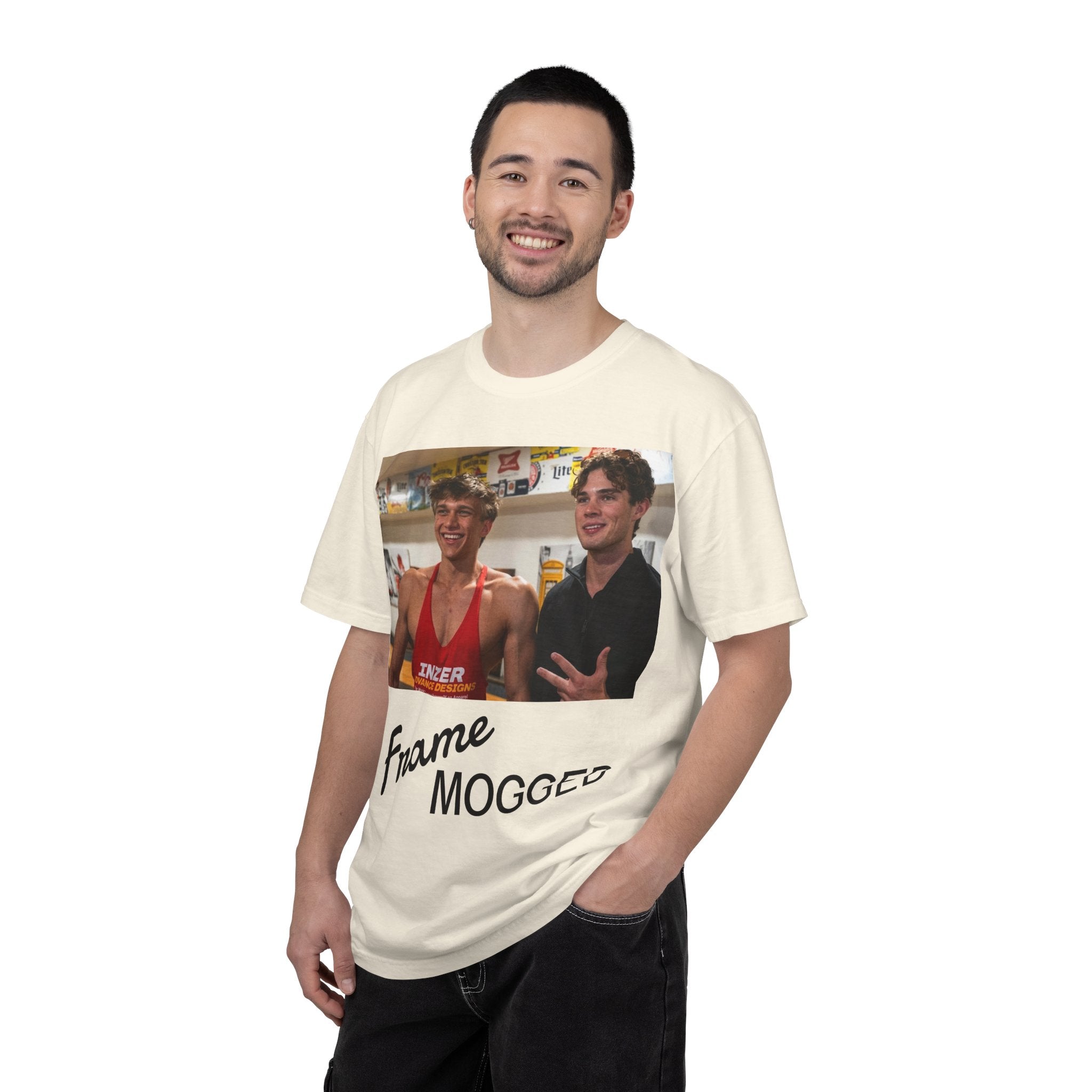 Frame Mogged T-Shirt — Meme Photo Graphic Tee