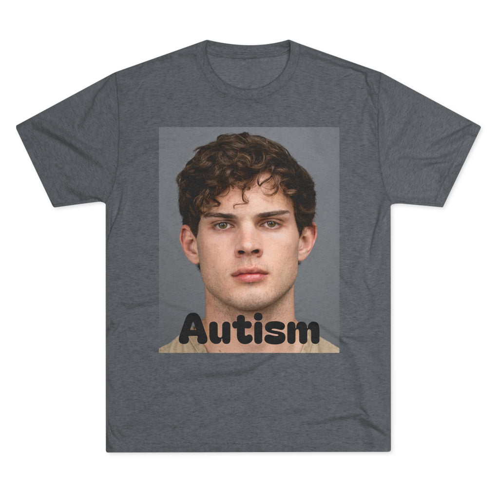 Autism Awareness Clavicular Mugshot - Portrait T‑Shirt